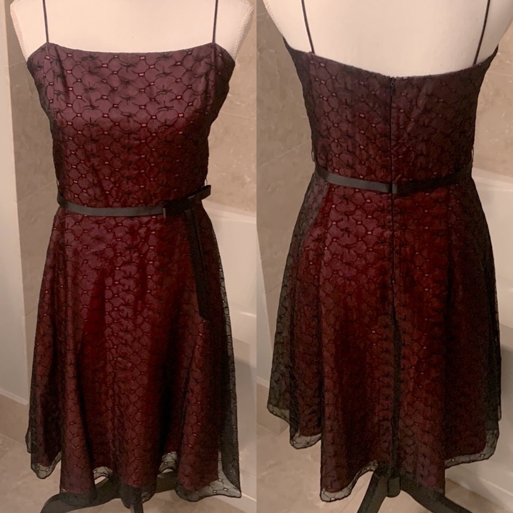 Vintage Laundry by Shelli Segal Eyelet Evening Dress